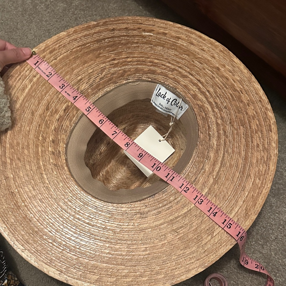 NWT Lack of Color - Palma Wide Fedora Hat - Picture 5 of 10